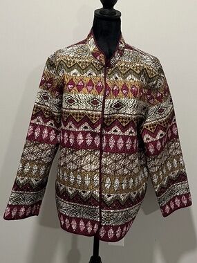 Alfred Dunner Vintage 1990s Quilted Jacket Size 18